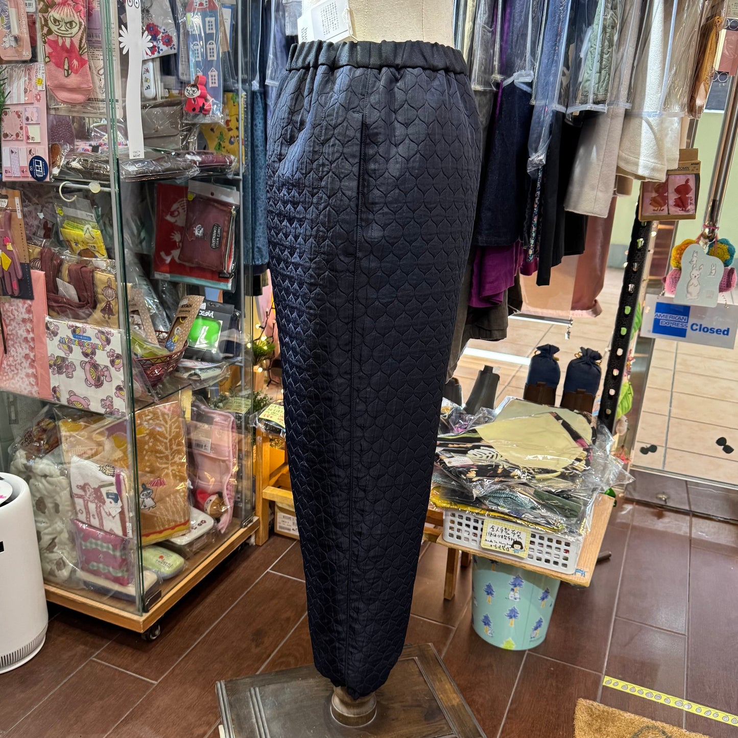 Sale- Buoy Buoy Black Embroidery Pants, made in Japan