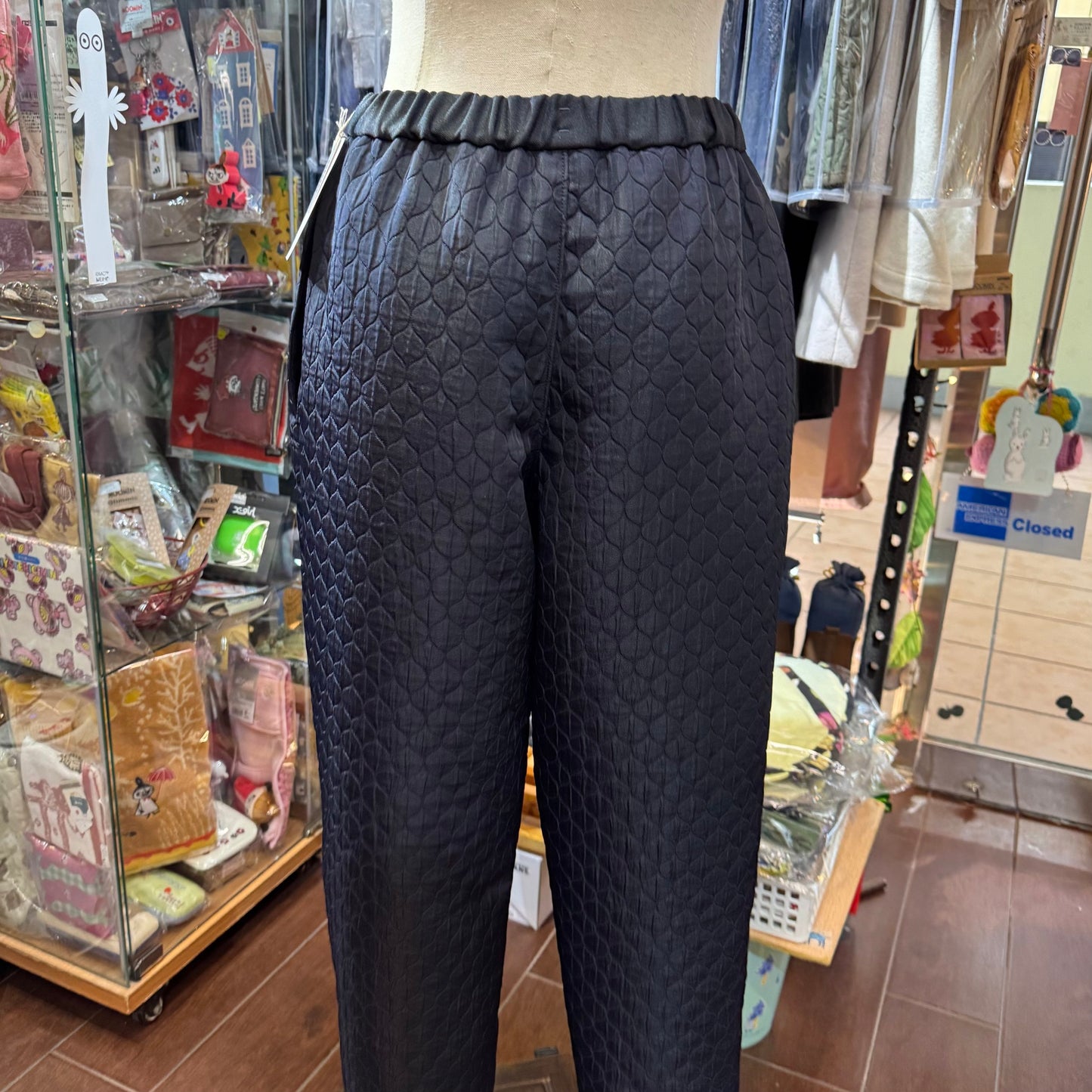 Sale- Buoy Buoy Black Embroidery Pants, made in Japan