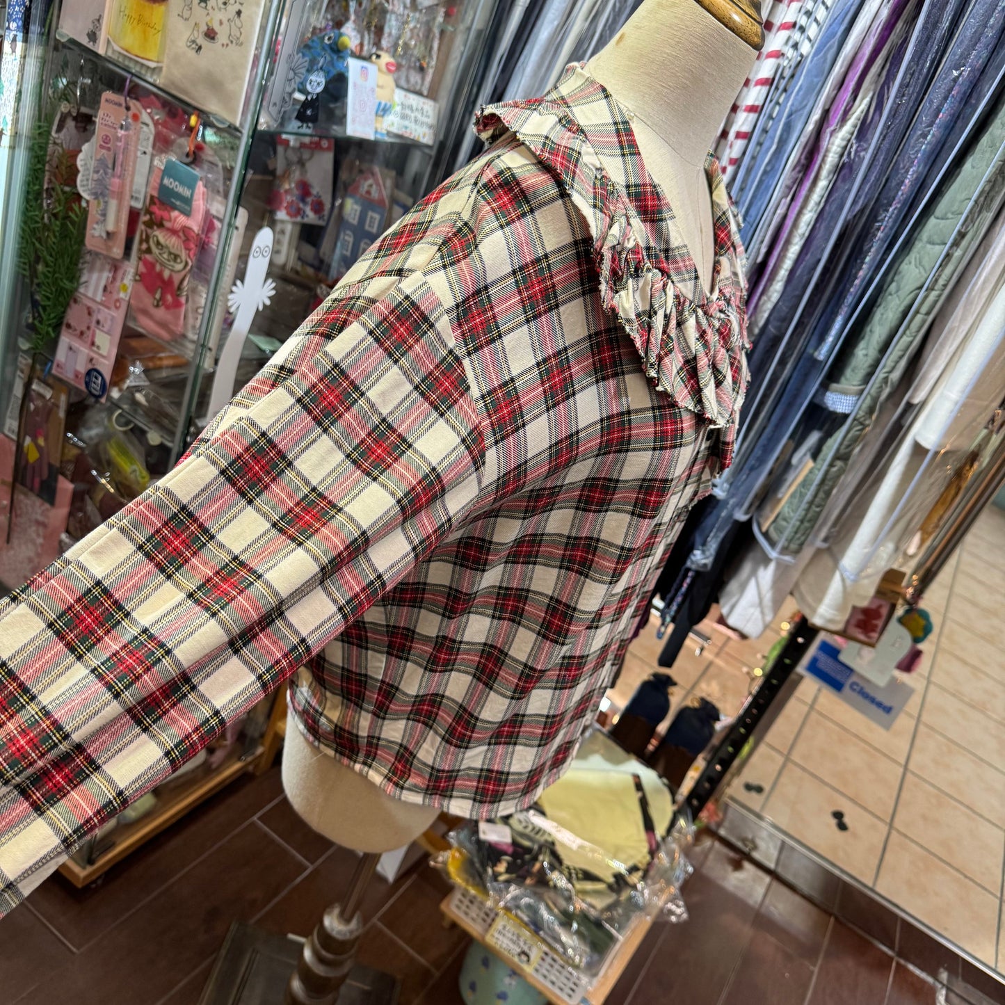 Sale- Mizuiro Ind Red Checked Shirt, made in Japan