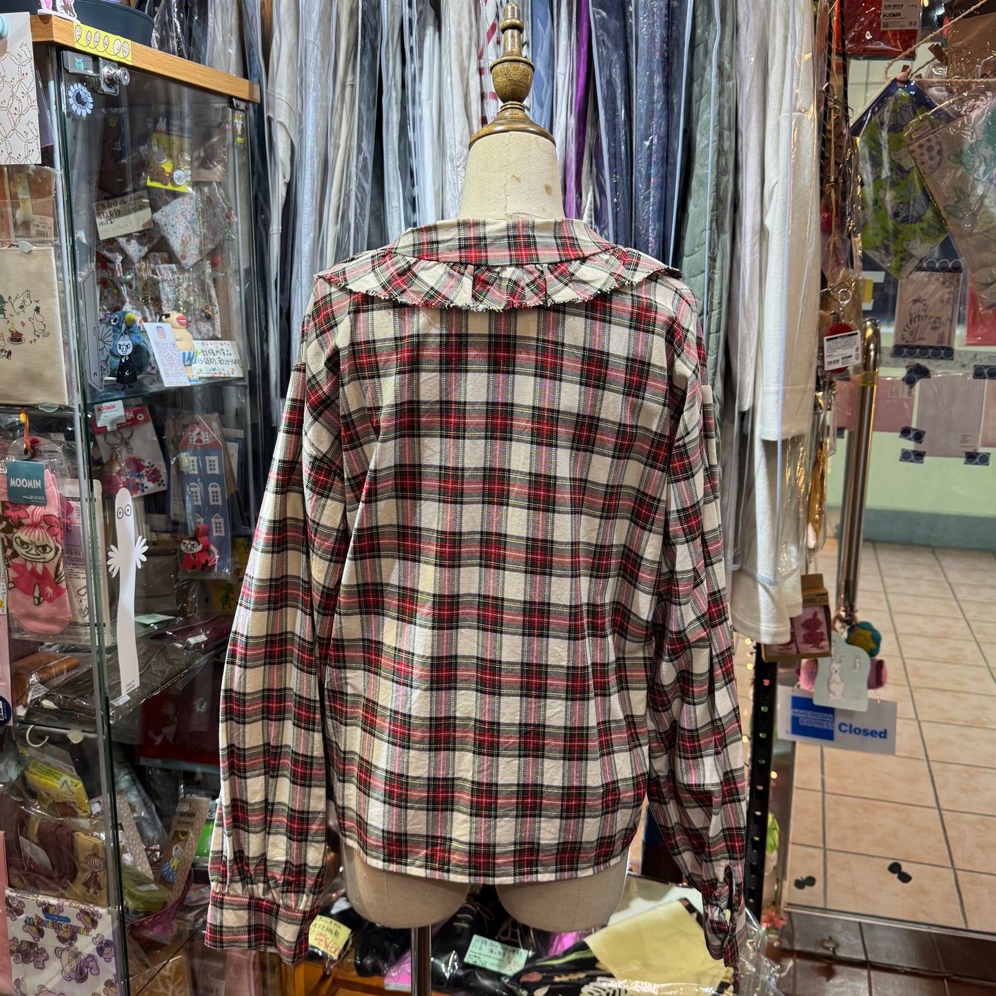 Sale- Mizuiro Ind Red Checked Shirt, made in Japan