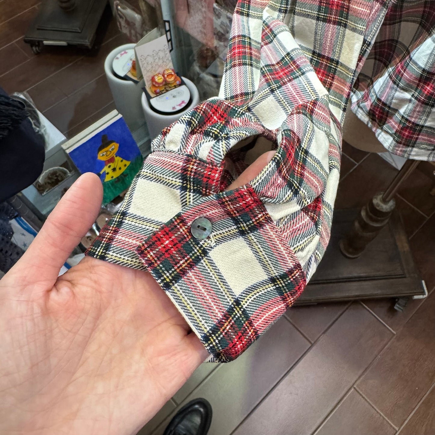 Sale- Mizuiro Ind Red Checked Shirt, made in Japan