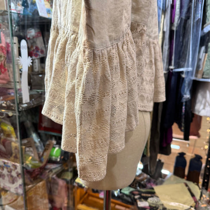 EXTRA30- TSUHARU by SM2 Lace Linen Shirt Top, 2 Colors, made in India