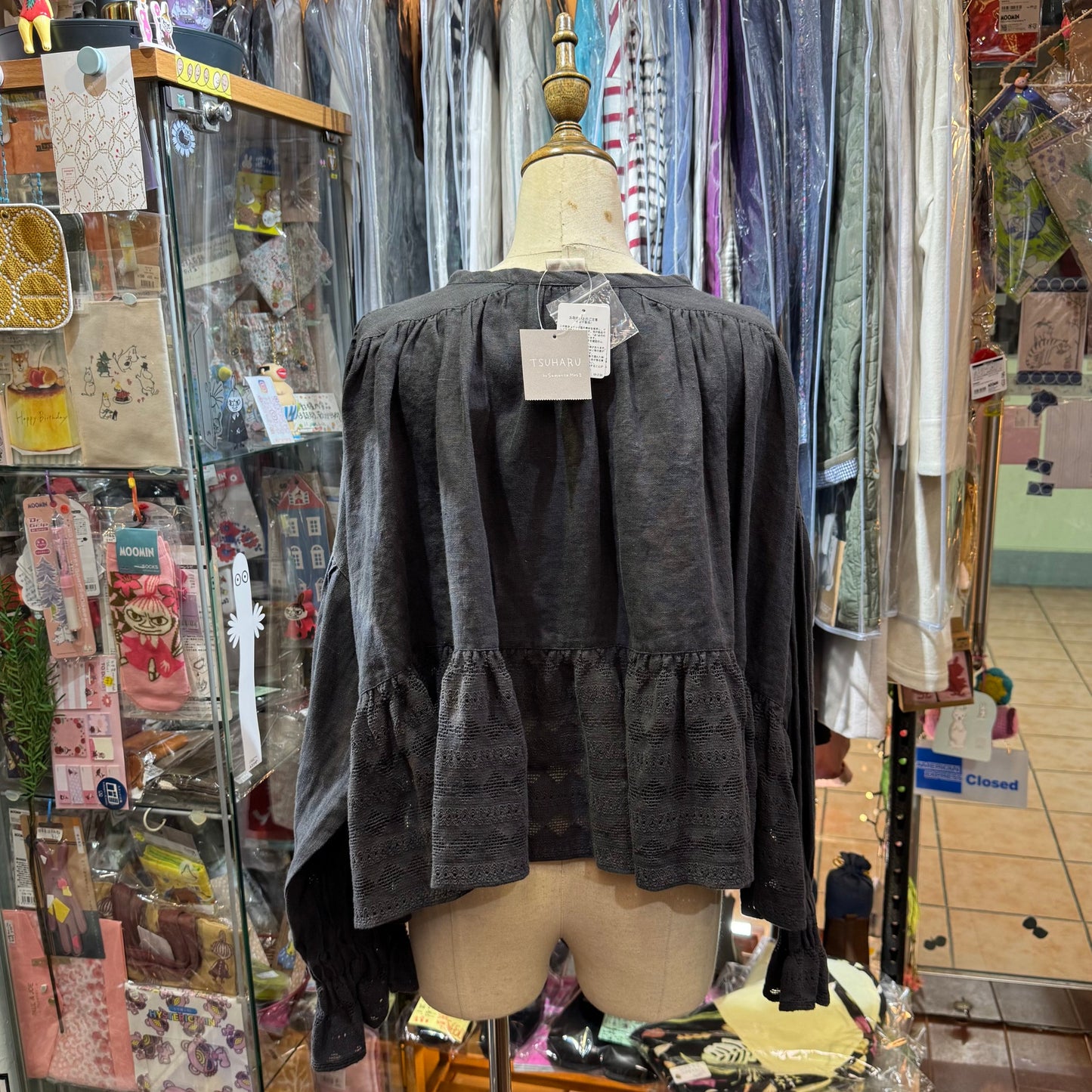 EXTRA20- TSUHARU by SM2 Lace Linen Shirt Top, 2 Colors, made in India