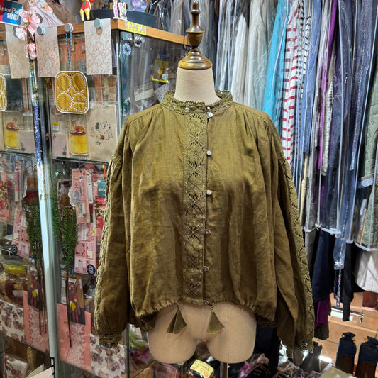 EXTRA20- TSUHARU Forest Lace Shirt, made in India