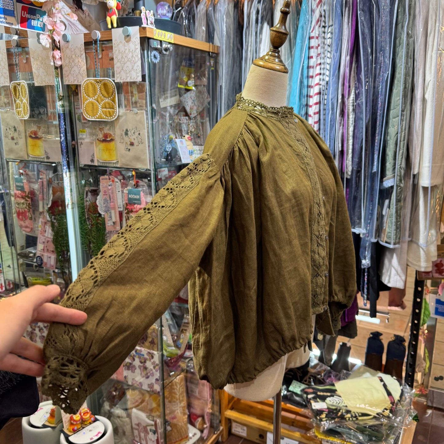 EXTRA20- TSUHARU Forest Lace Shirt, made in India