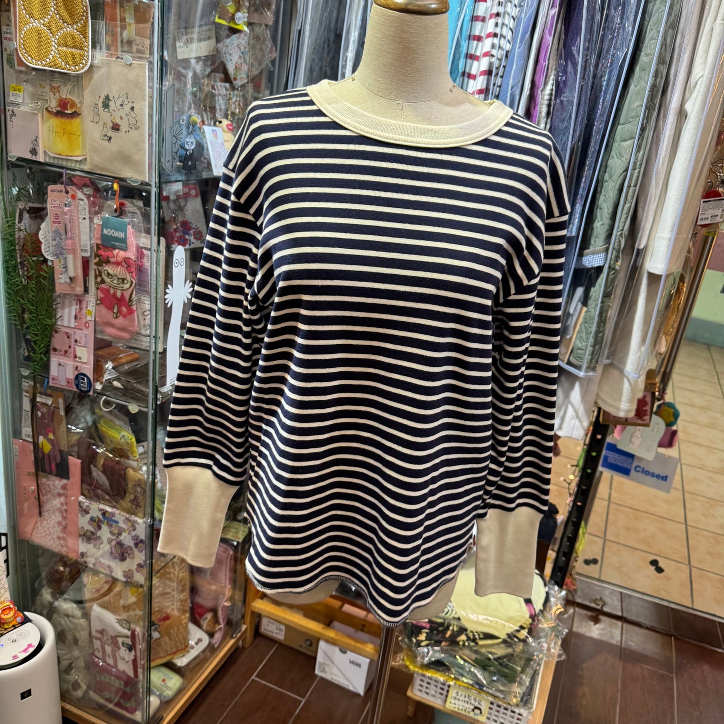 Sale- Diaries Striped Top, 2 Colors, made in Japan
