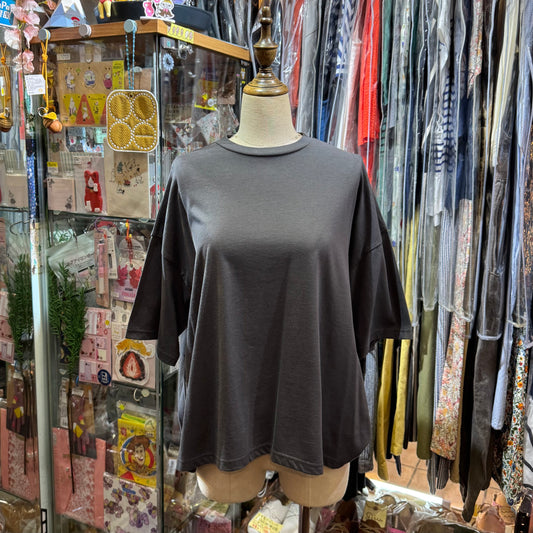Ynir Charcoal T-shirt, made in Japan
