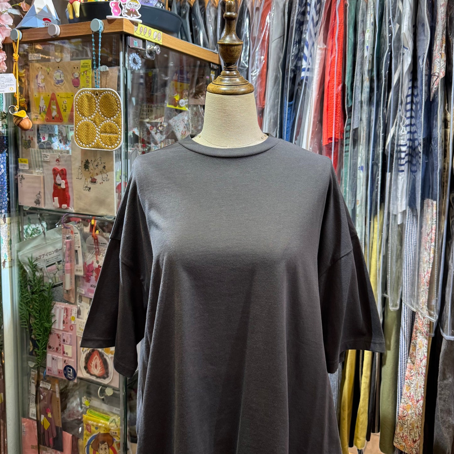 Ynir Charcoal T-shirt, made in Japan