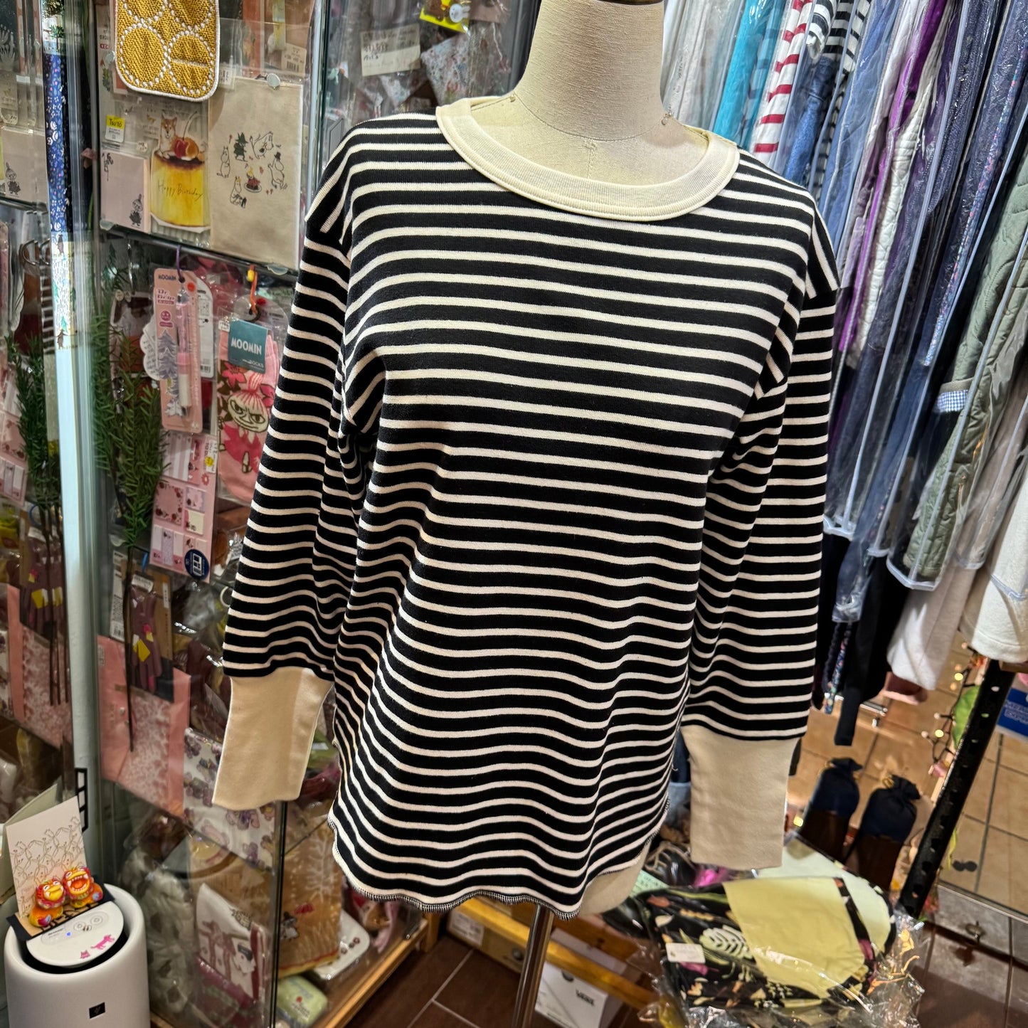 Sale- Diaries Striped Top, 2 Colors, made in Japan