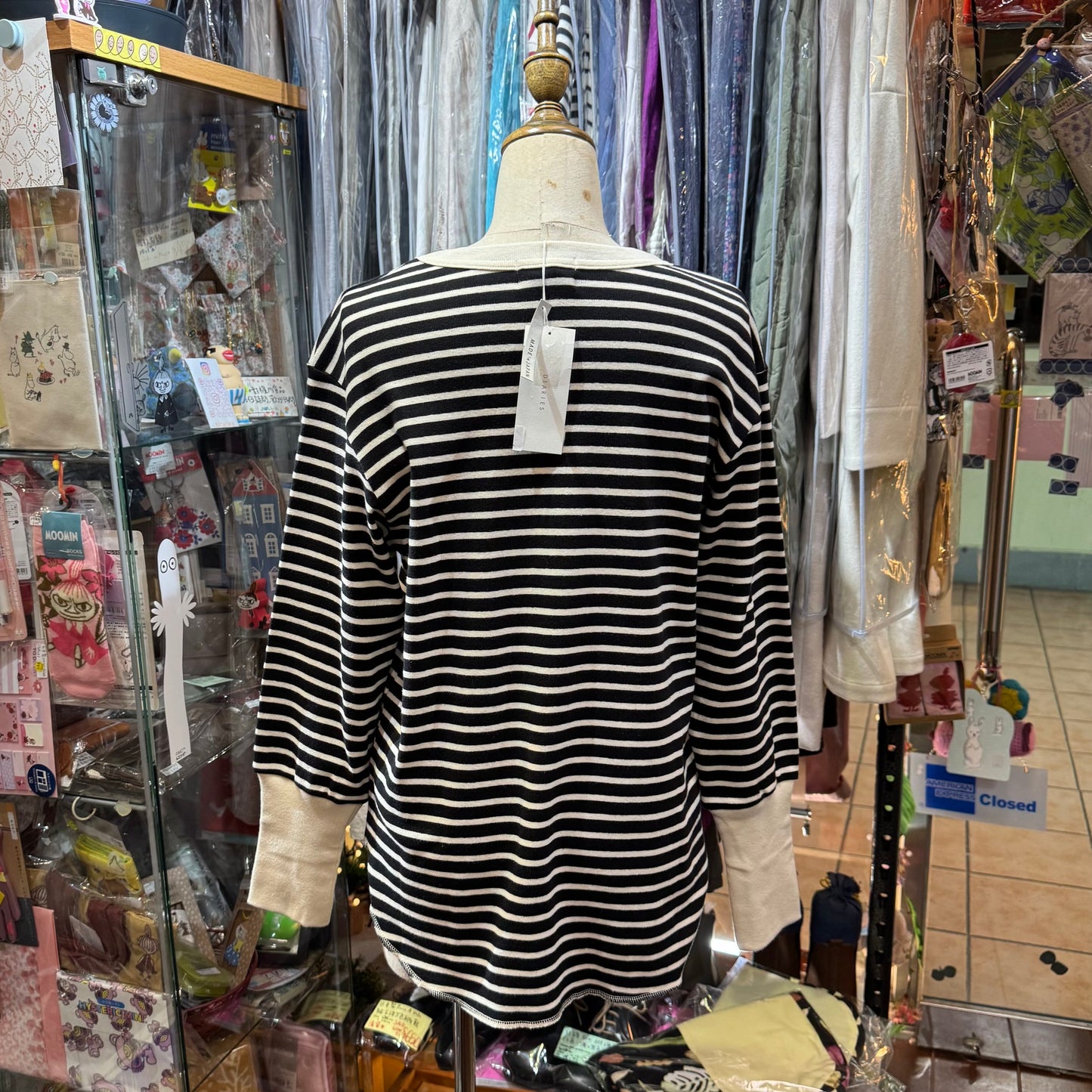 Sale- Diaries Striped Top, 2 Colors, made in Japan
