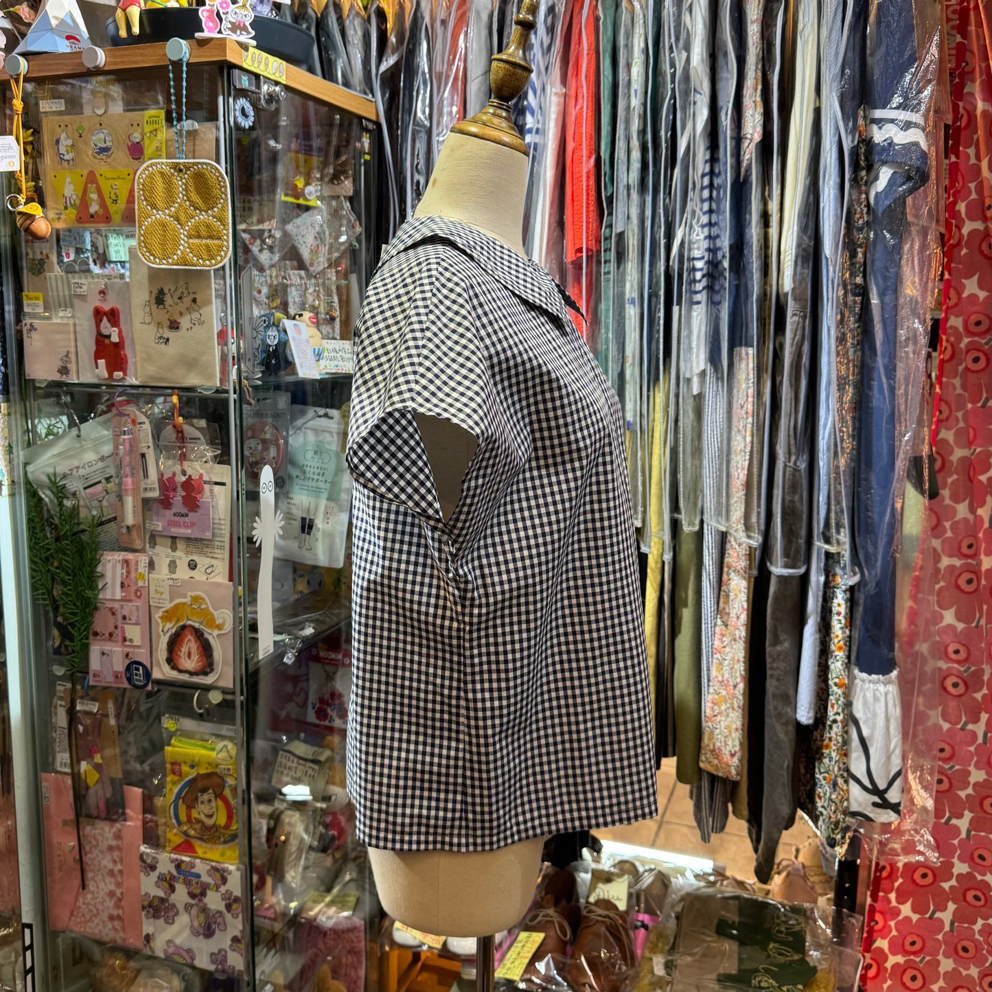 Vent d Ouest Checked Top, 2 Colors, made in Japan