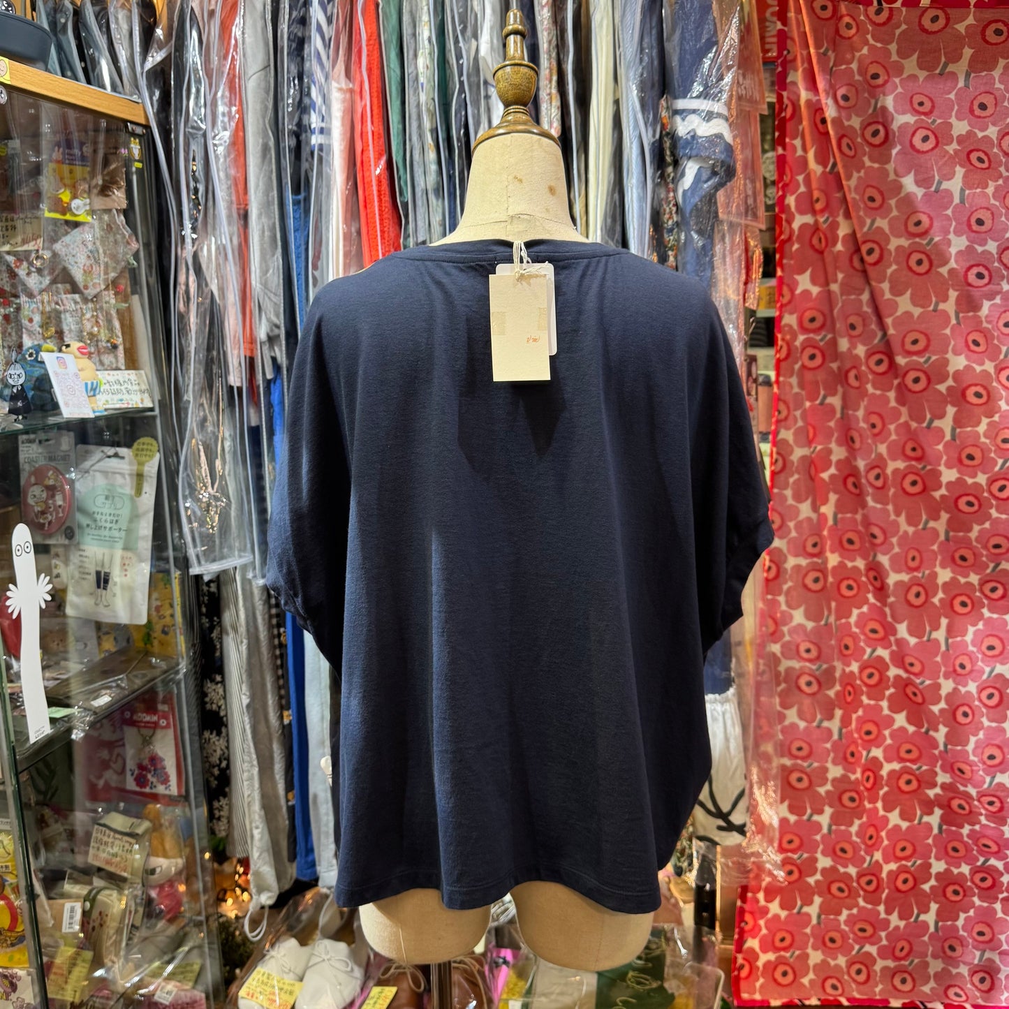 VM Floral Navy Top, made in Japan
