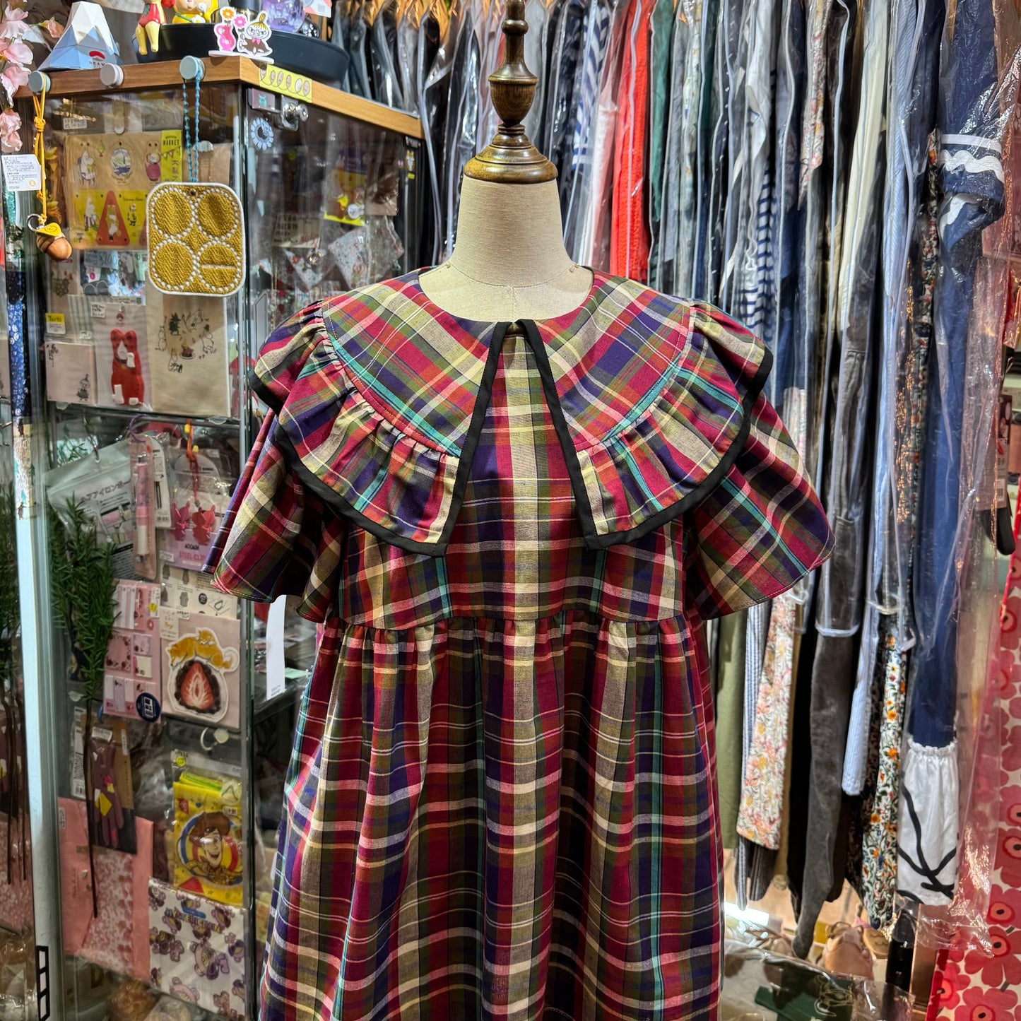 Drowse and Yet… Red Checked Top, made in Japan