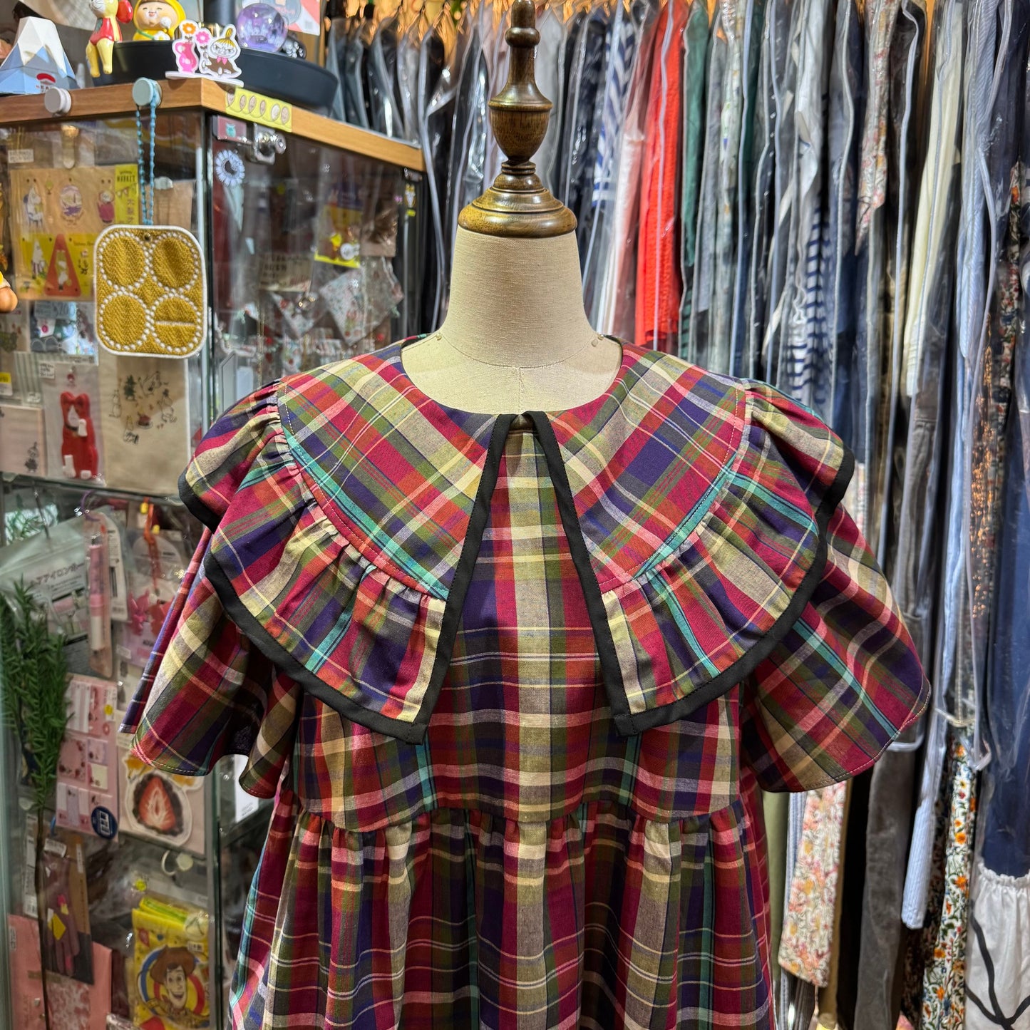 Drowse and Yet… Red Checked Top, made in Japan