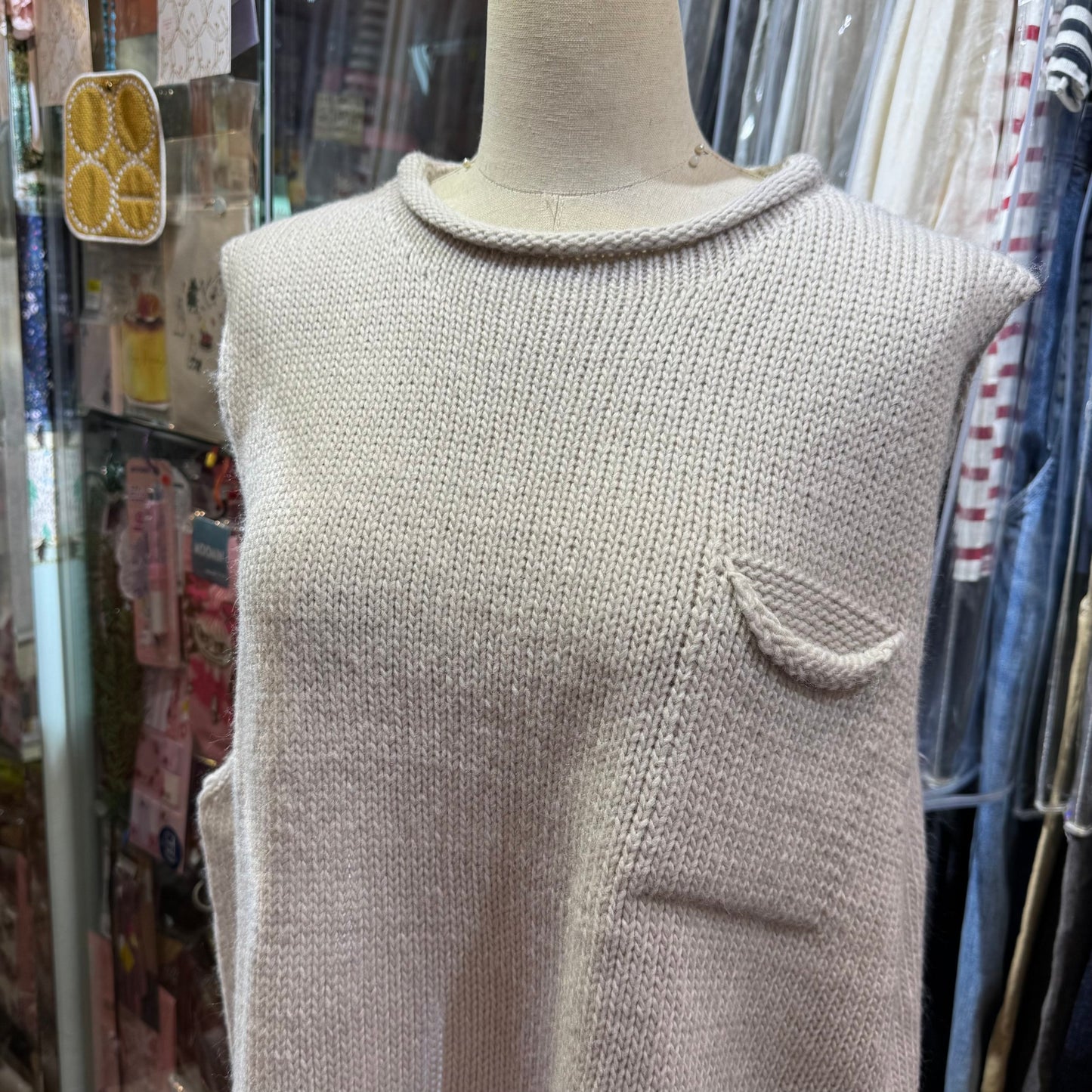 Sale- SO Light Grey Vest Top