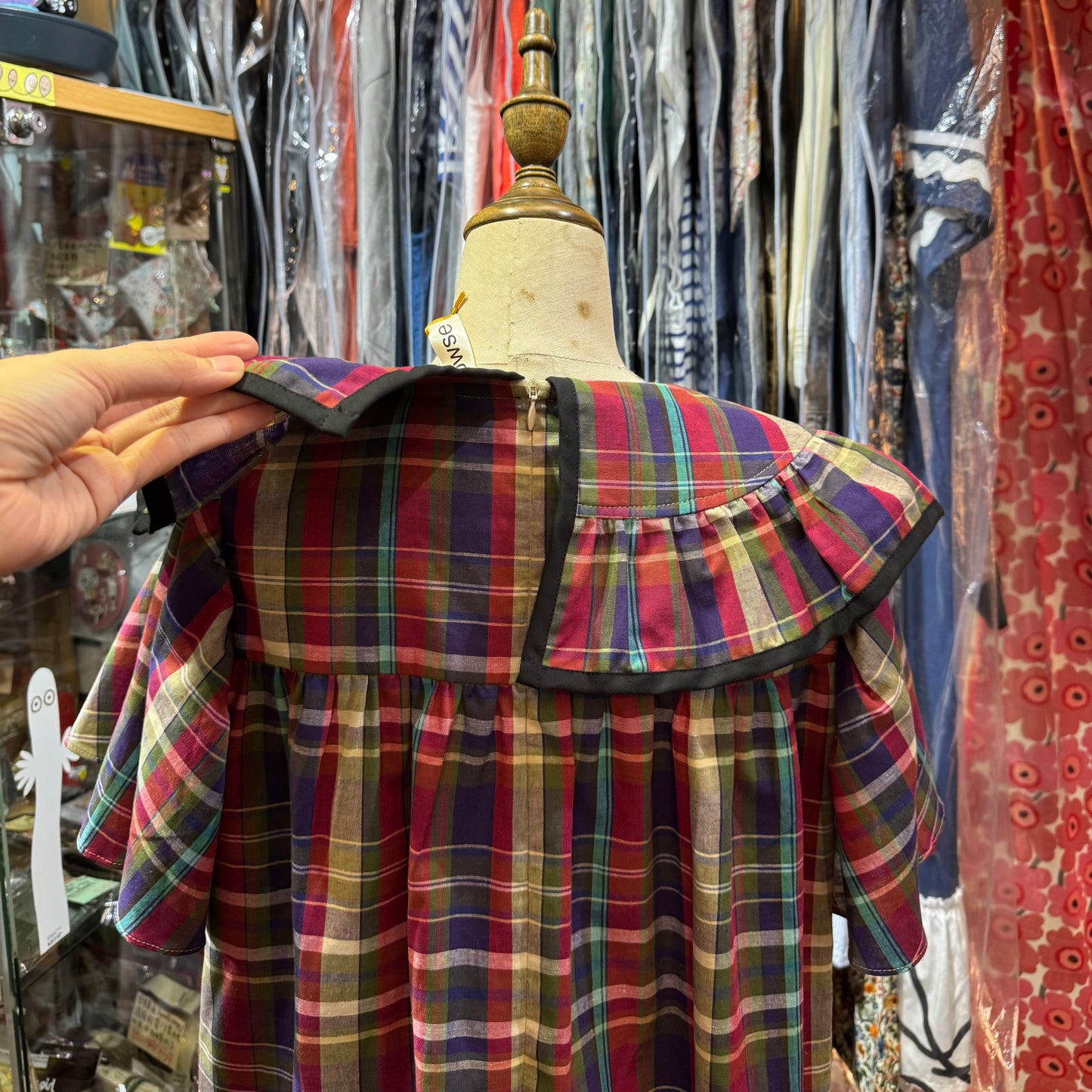 Drowse and Yet… Red Checked Top, made in Japan