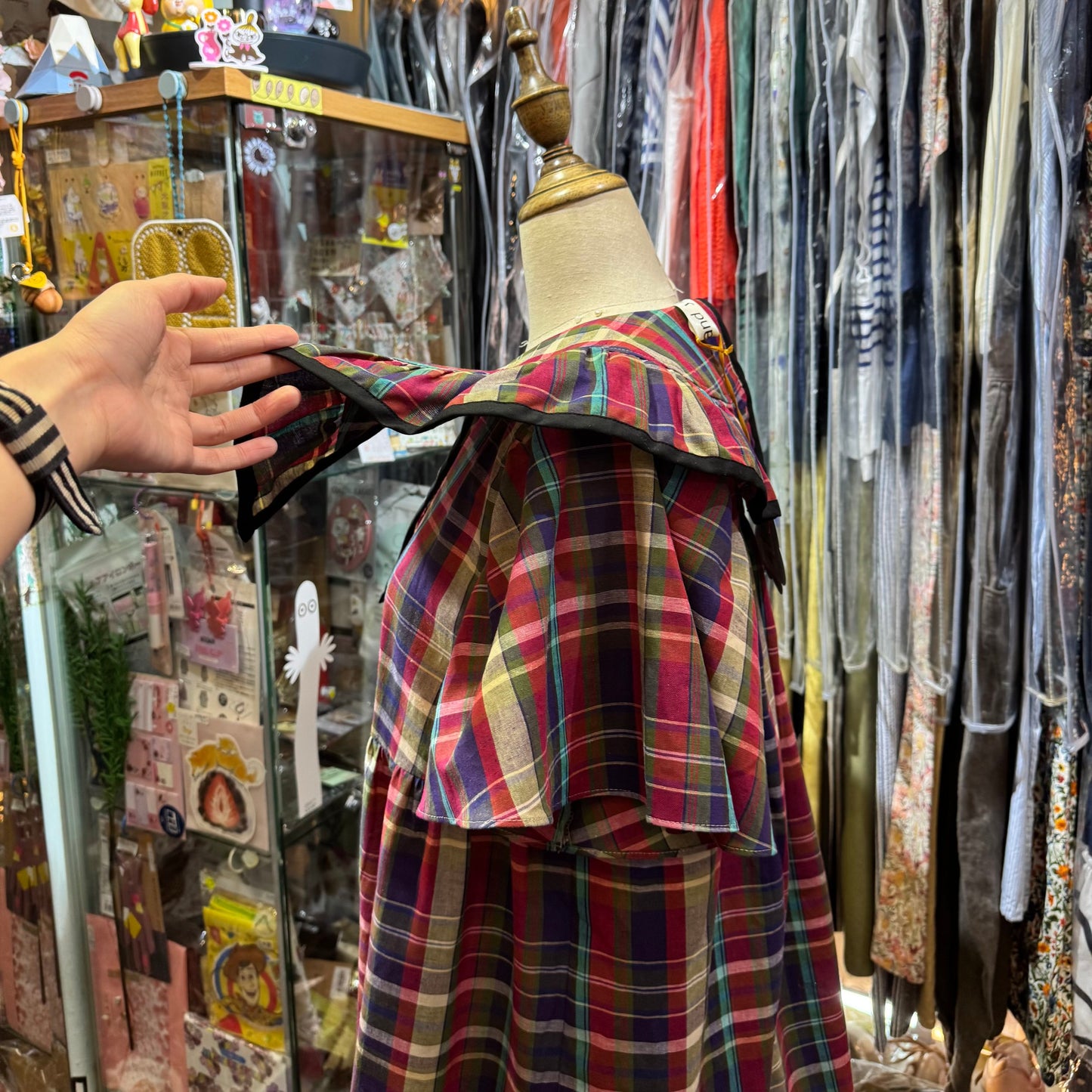 Drowse and Yet… Red Checked Top, made in Japan