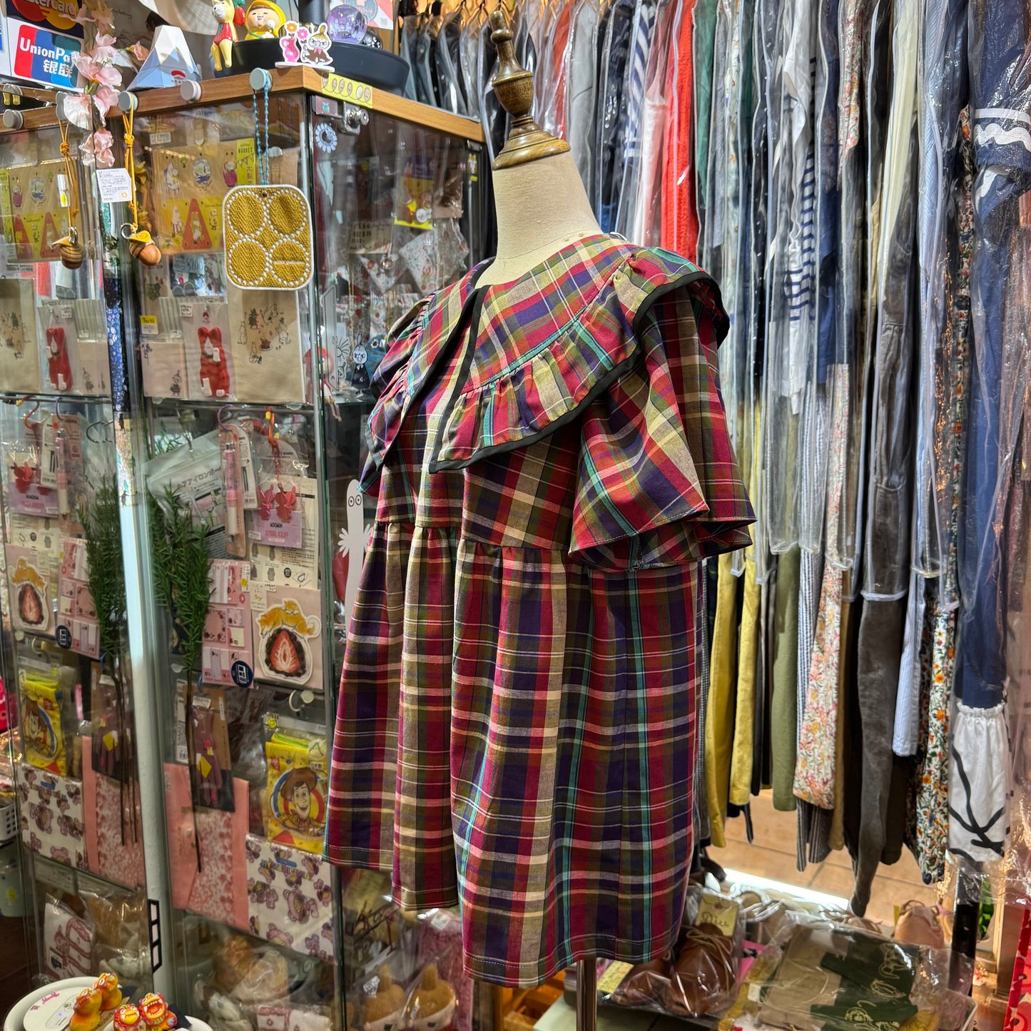 Drowse and Yet… Red Checked Top, made in Japan