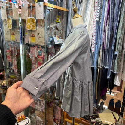 EXTRA30- Mizuiro ind Gathered Waist Shirt, 2 Colors, made in japan