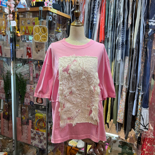 Rehersall Embroidery T-shirt, 2 Colors, made in Japan