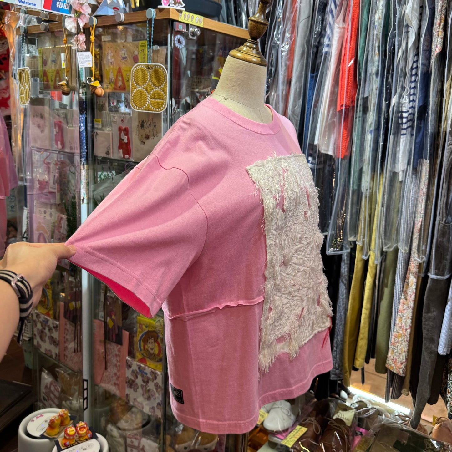 Rehersall Embroidery T-shirt, 2 Colors, made in Japan
