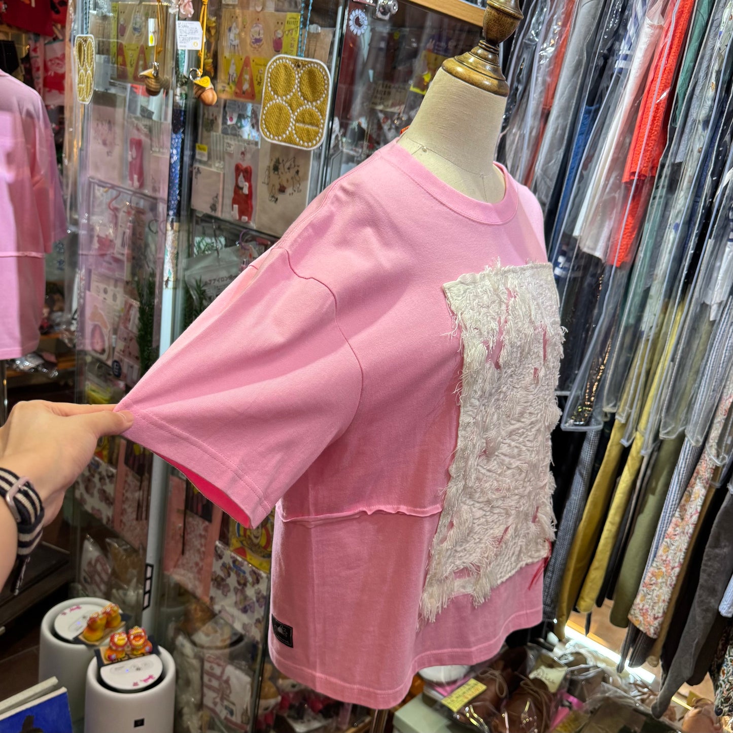 Rehersall Embroidery T-shirt, 2 Colors, made in Japan