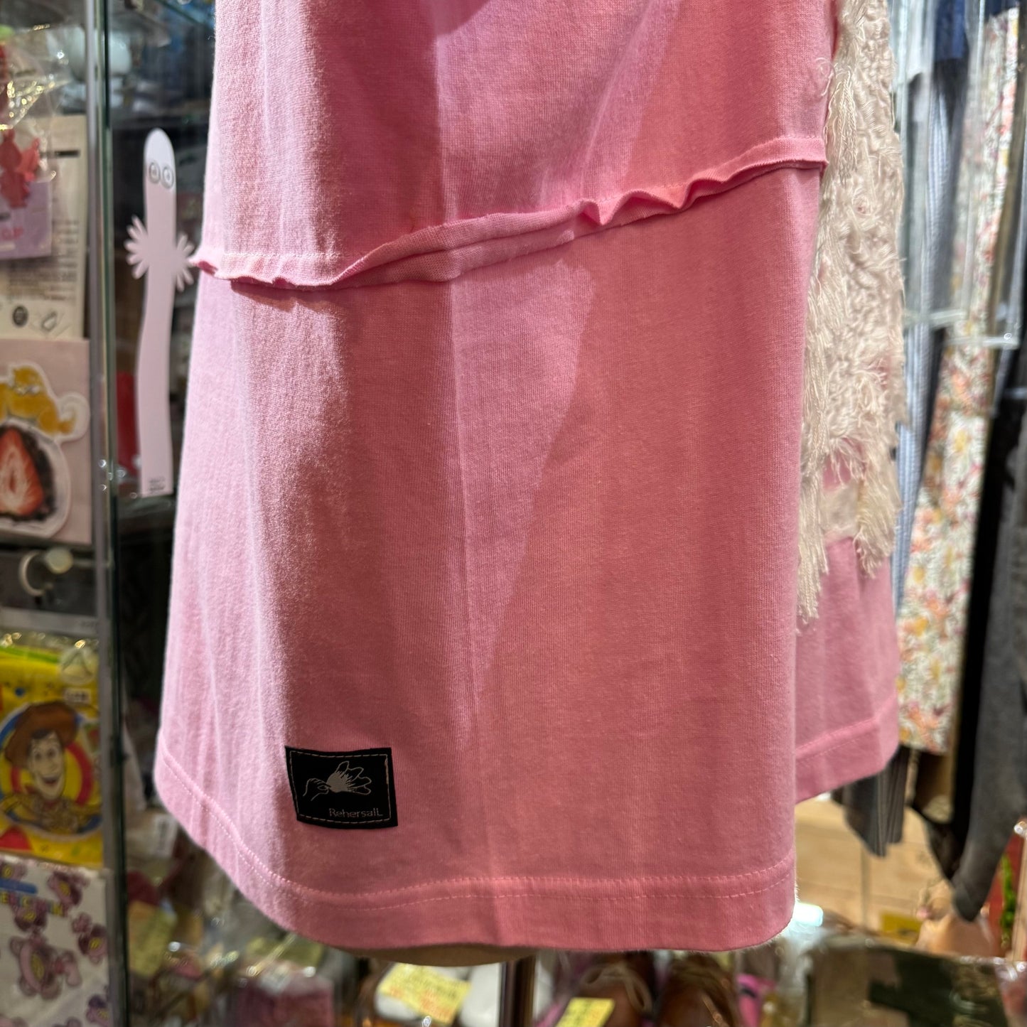 Rehersall Embroidery T-shirt, 2 Colors, made in Japan
