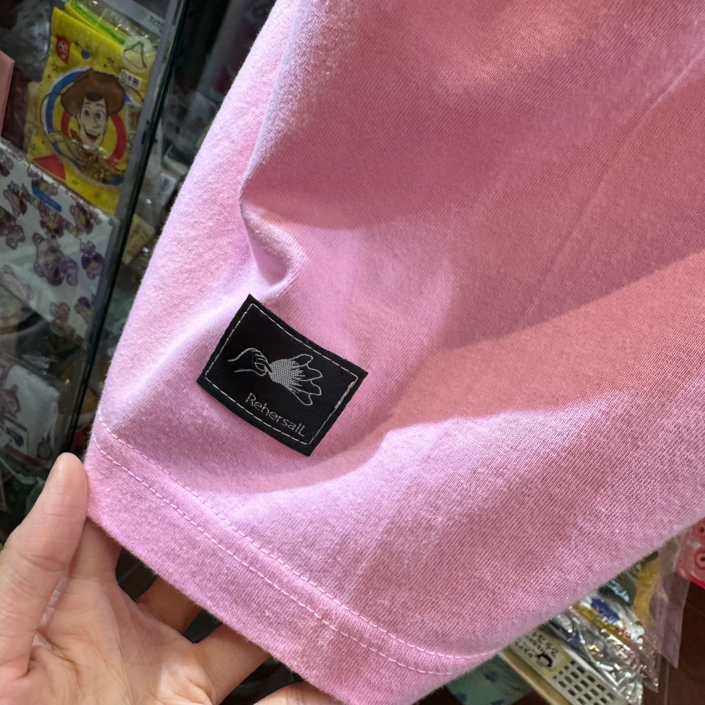 Rehersall Embroidery T-shirt, 2 Colors, made in Japan