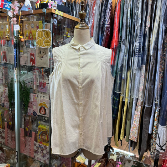 VM White Vest Top, made in Japan