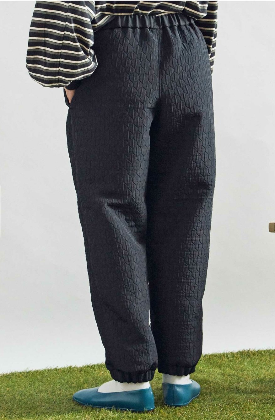 Sale- Buoy Buoy Black Embroidery Pants, made in Japan