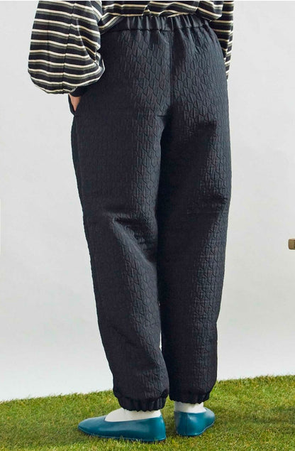 Sale- Buoy Buoy Black Embroidery Pants, made in Japan