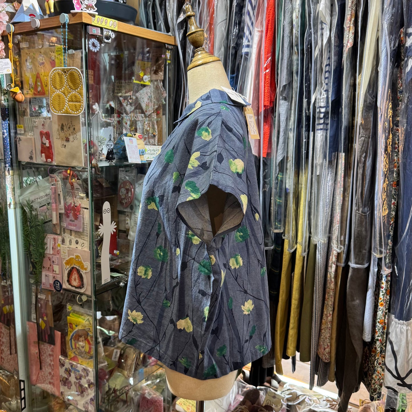 Days Blue Floral Top, made in Japan