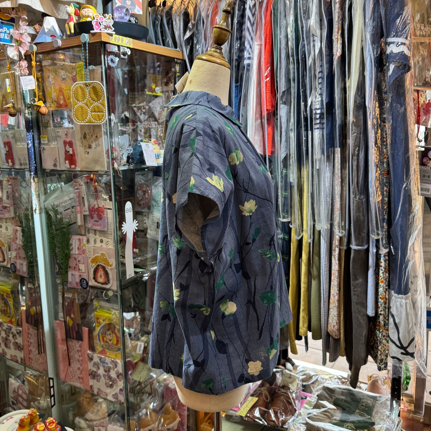 Days Blue Floral Top, made in Japan