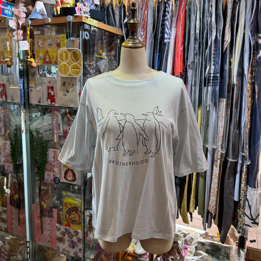 Nachukara Penguins T-shirt, 3 Colors, made in Japan