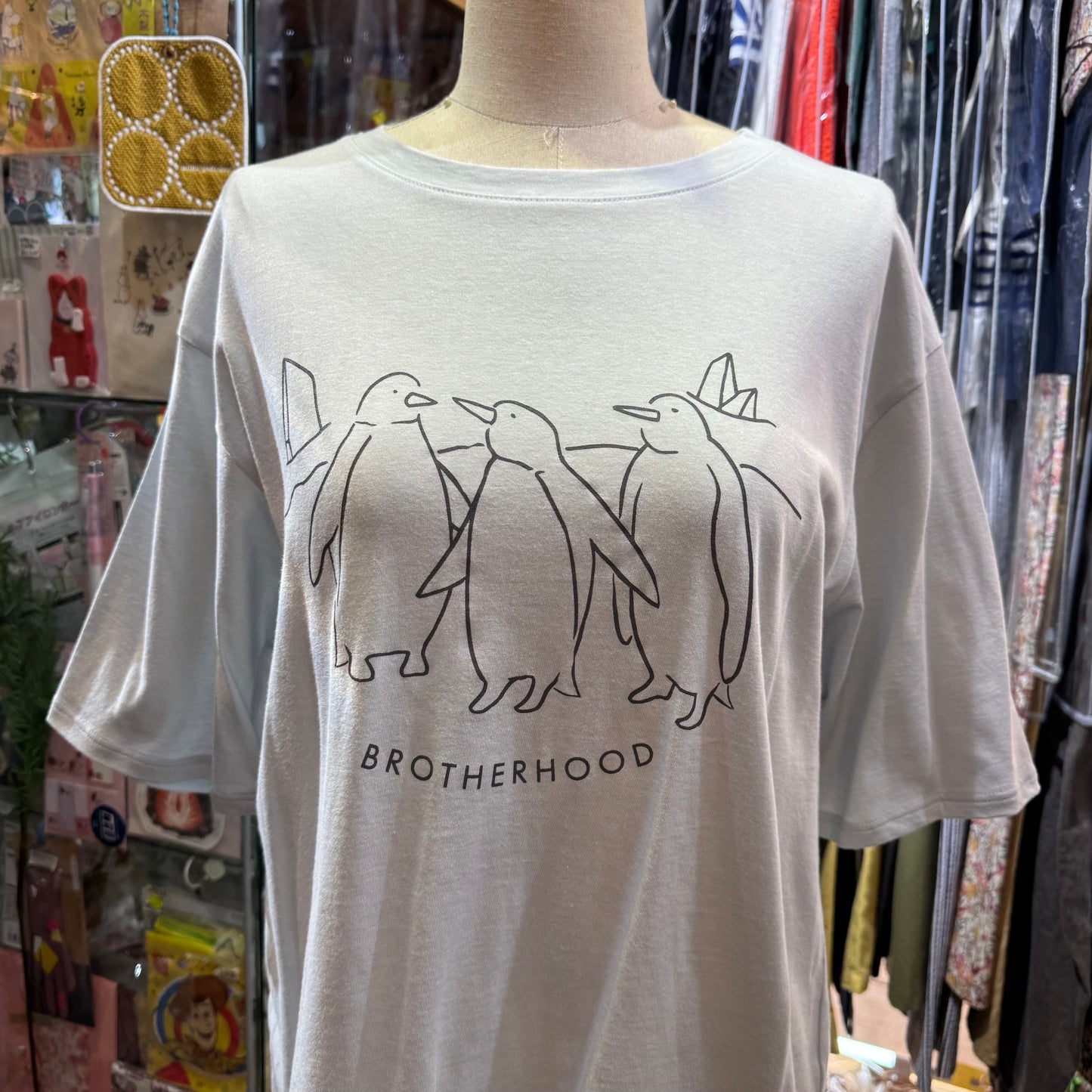 Nachukara Penguins T-shirt, 3 Colors, made in Japan