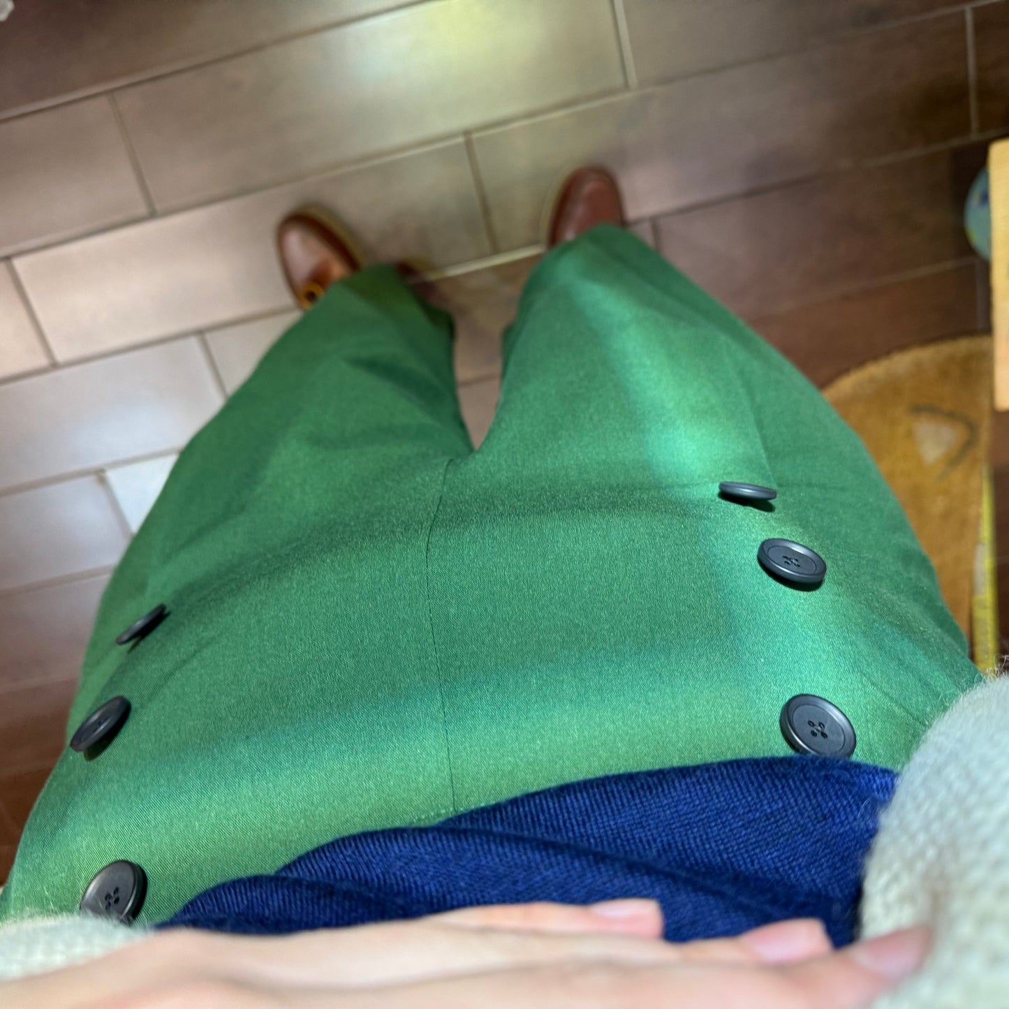 EXTRA20- Vent d Ouest Green Pants, size 40, made in Japan