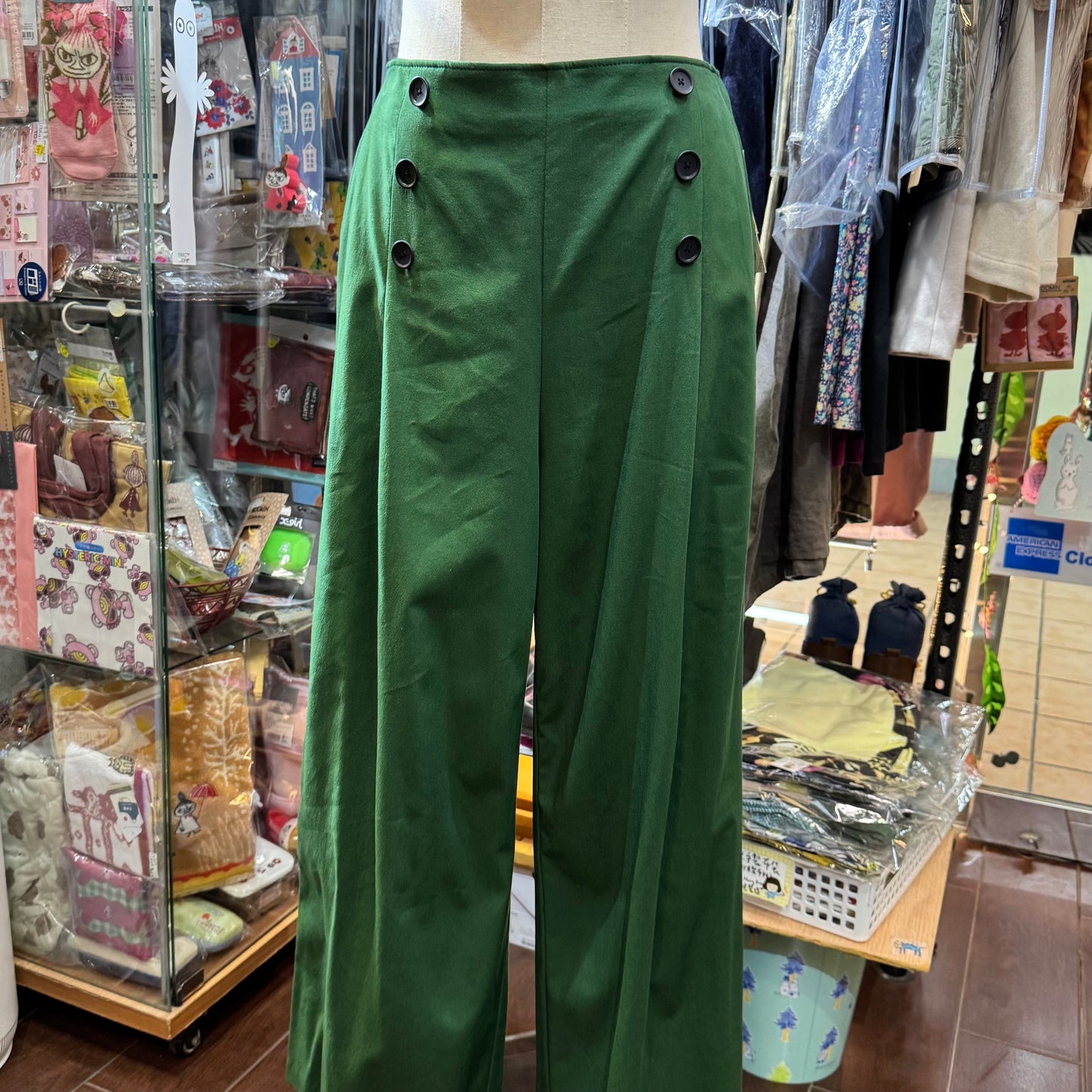 EXTRA20- Vent d Ouest Green Pants, size 40, made in Japan