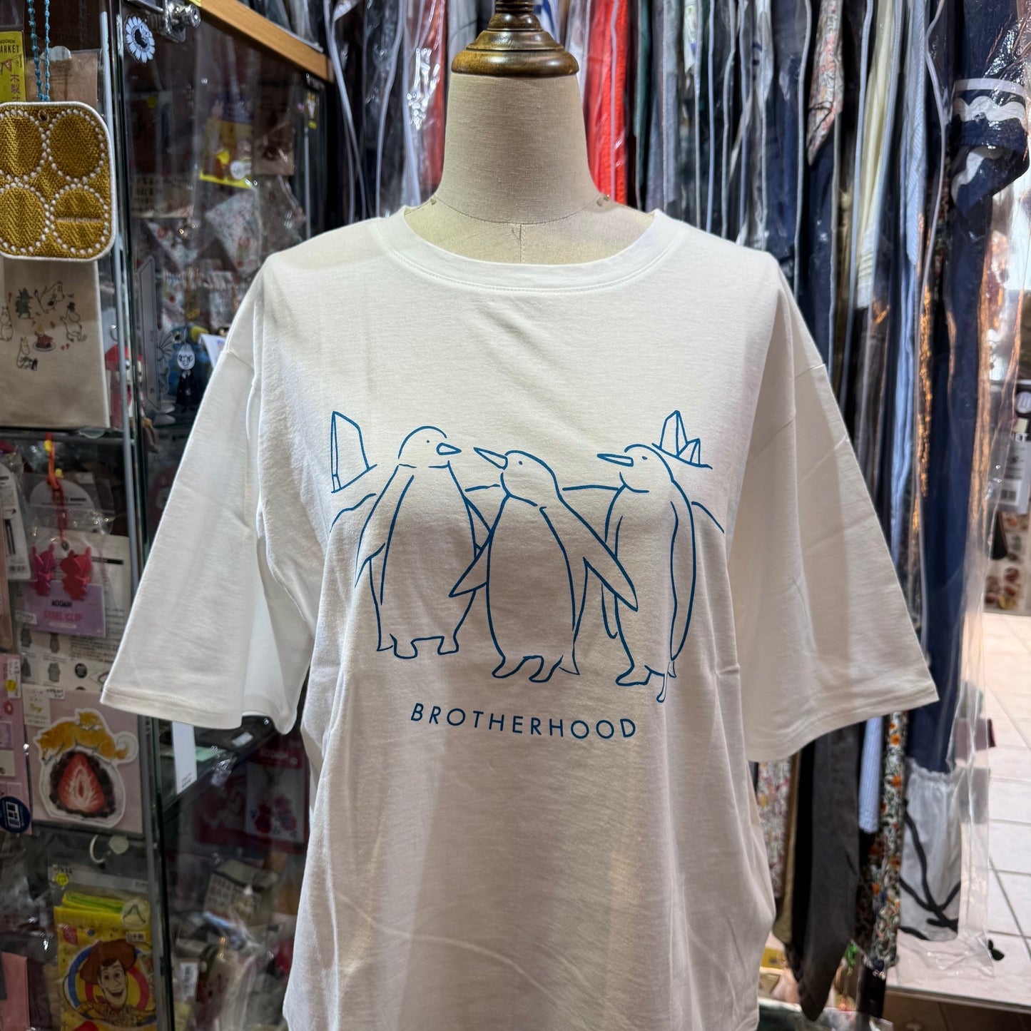 Nachukara Penguins T-shirt, 3 Colors, made in Japan