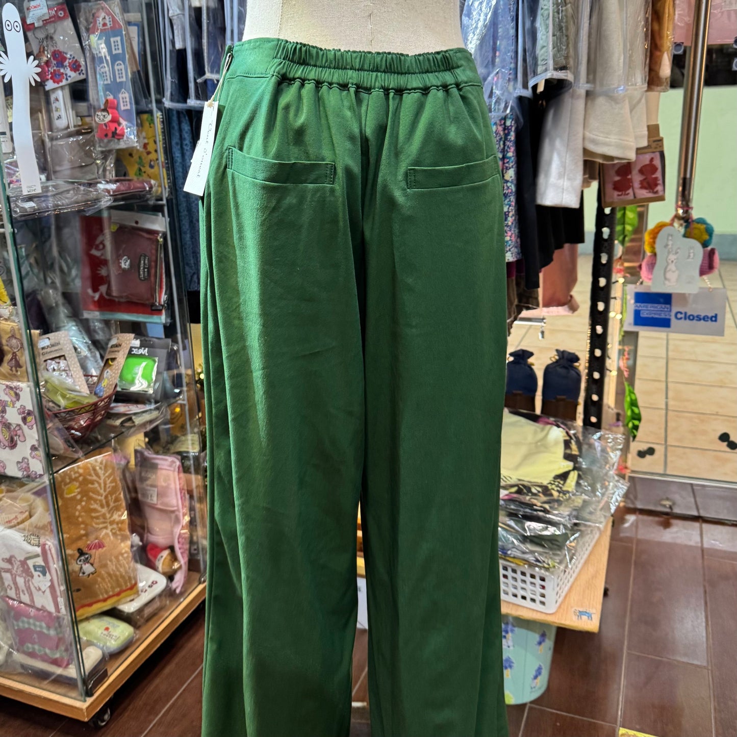 EXTRA20- Vent d Ouest Green Pants, size 40, made in Japan