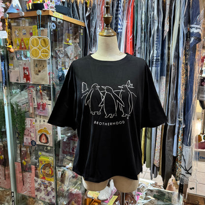 EXTRA30- Nachukara Penguins T-shirt, 3 Colors, made in Japan