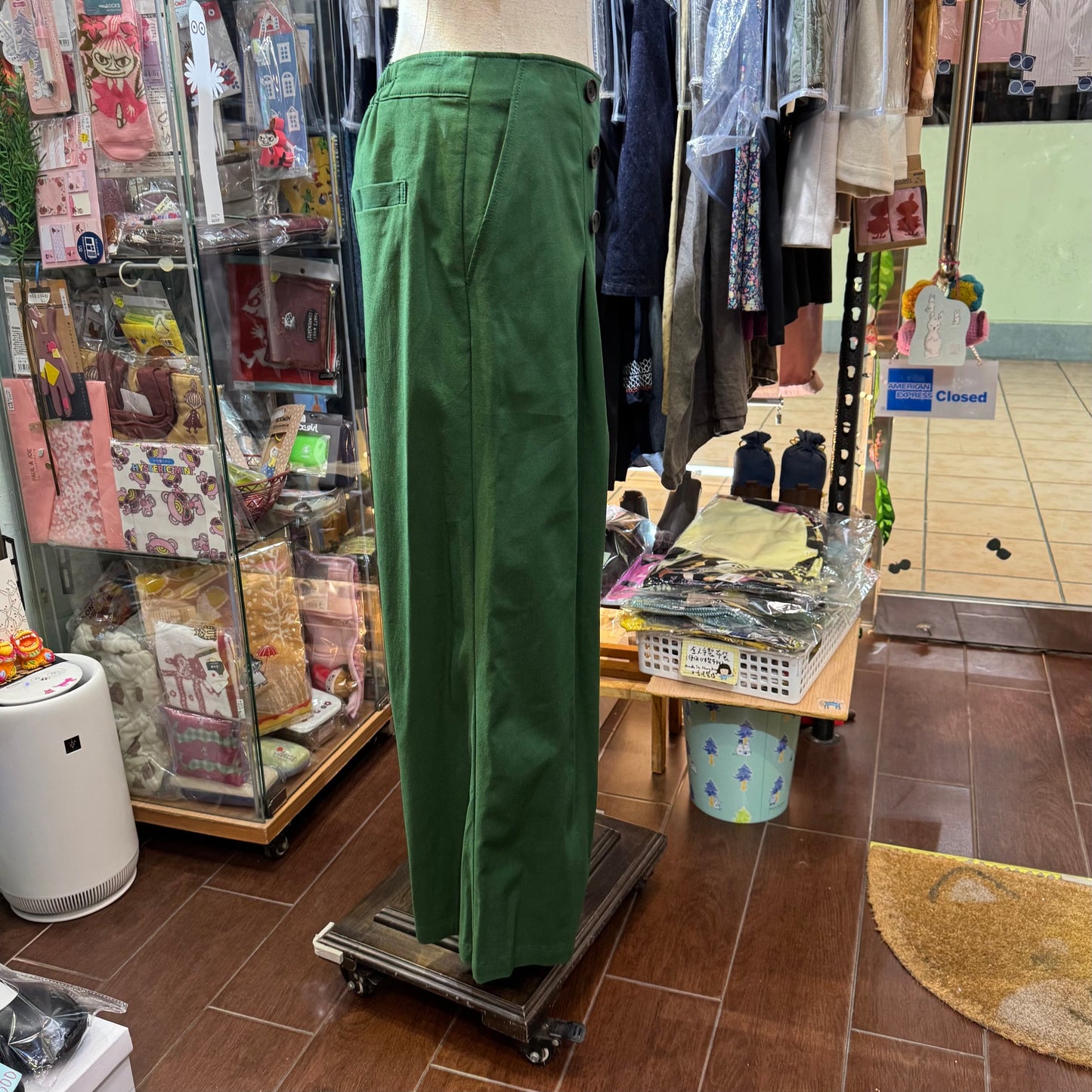 EXTRA20- Vent d Ouest Green Pants, size 40, made in Japan