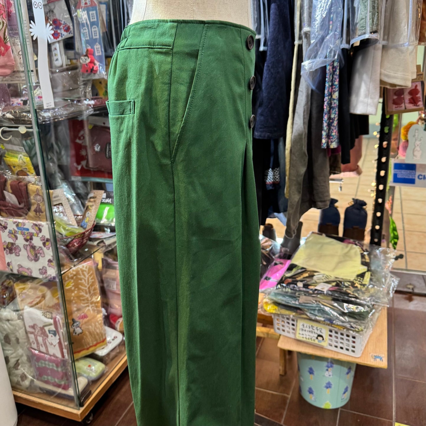 EXTRA20- Vent d Ouest Green Pants, size 40, made in Japan