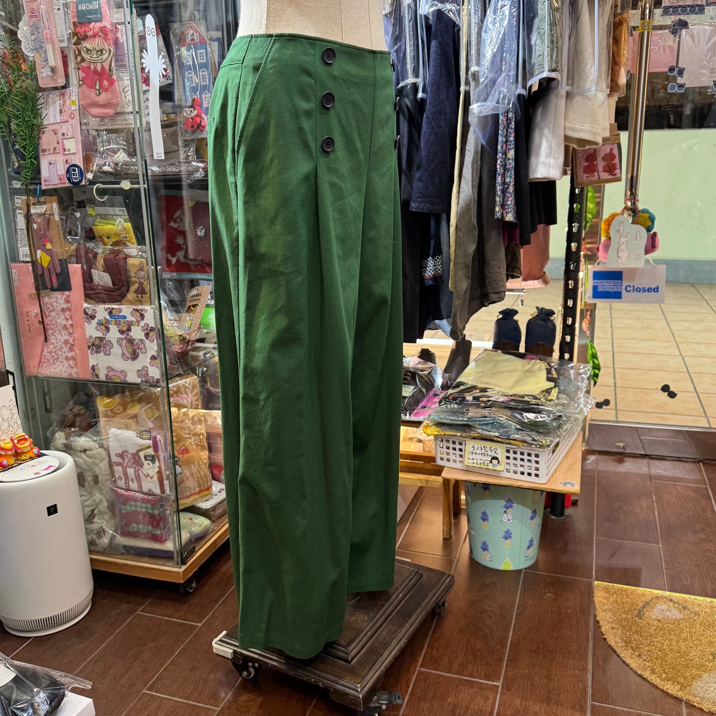 EXTRA20- Vent d Ouest Green Pants, size 40, made in Japan