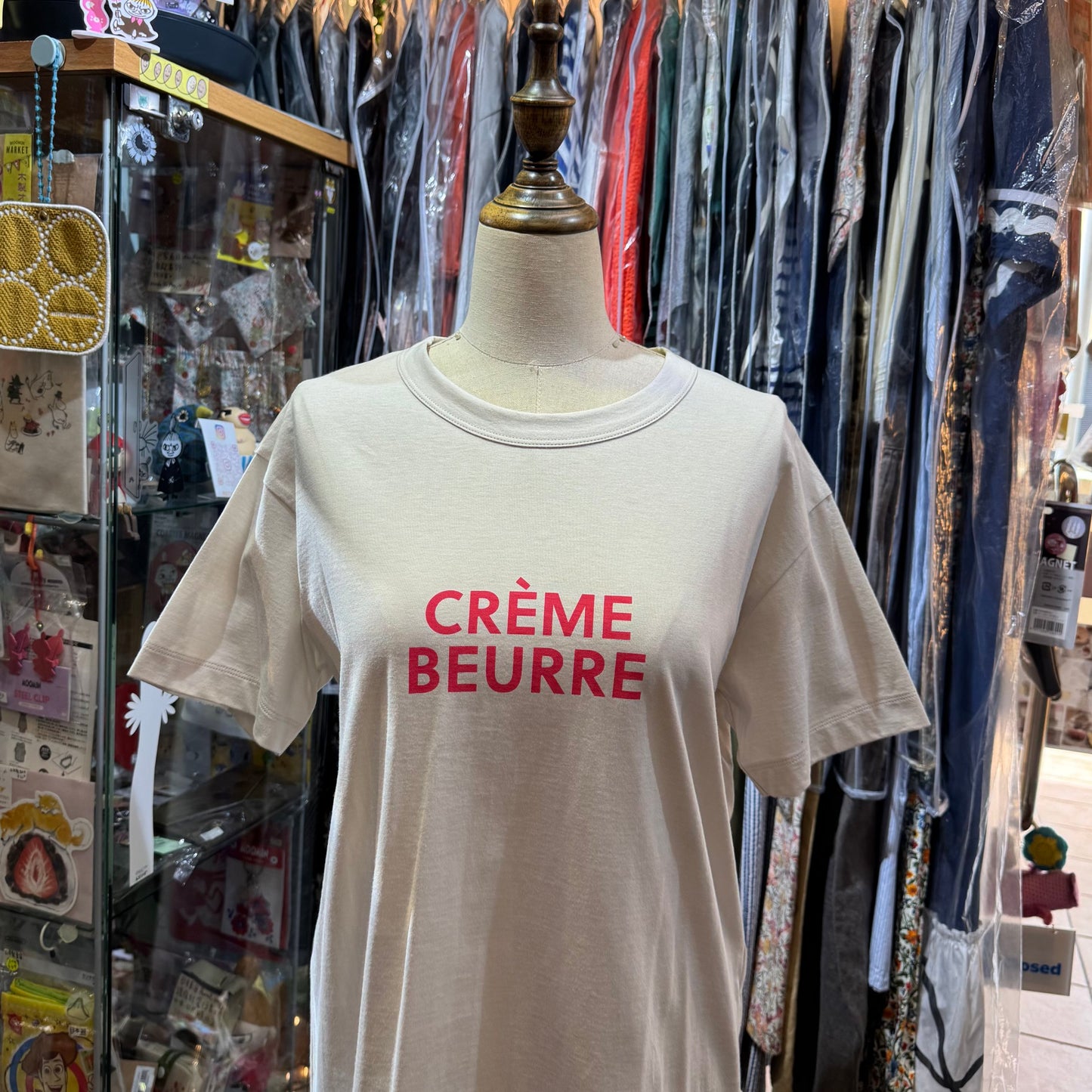 Nouvelles du Paradis Crème Beurre T-shirt, 2 Colors, made in Japan