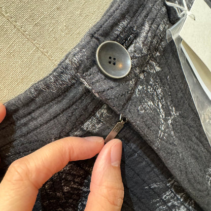EXTRA30- Qiri Prints Charcoal Pants,  made in Japan