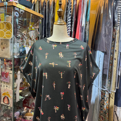 Bedsidedrama Prints Top, size 1, made in Japan