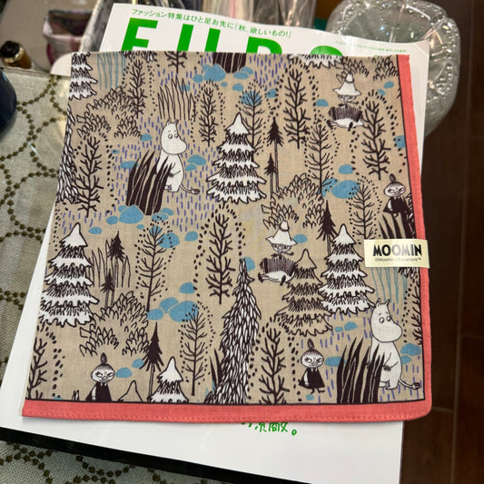 Moomin and Little My Towel, Handkerchief, made in Japan