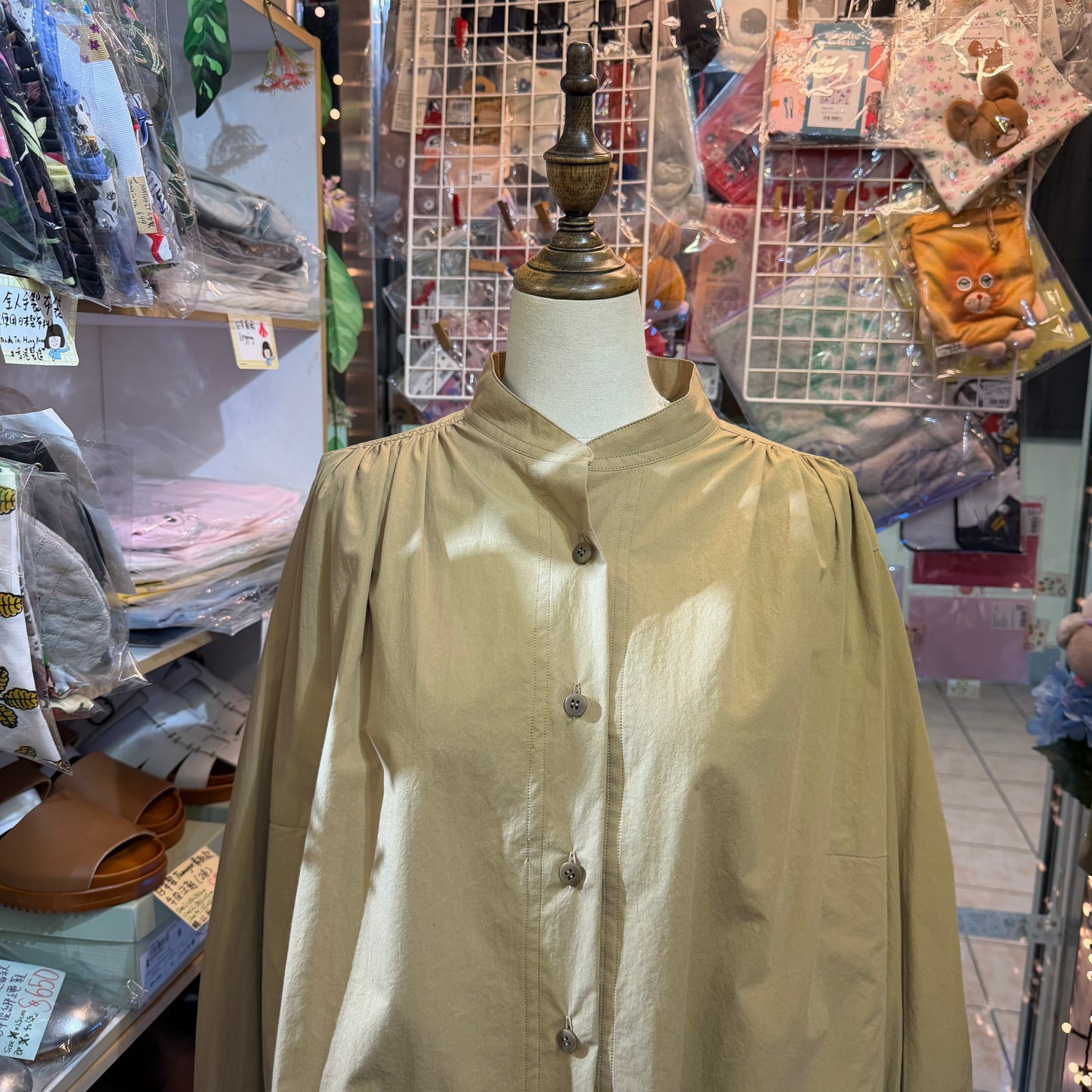 Liyoca Beige Shirt, made in Japan