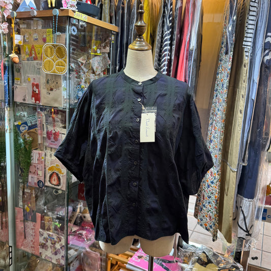 Vent d Ouest Green Checked Shirt, made in Japan