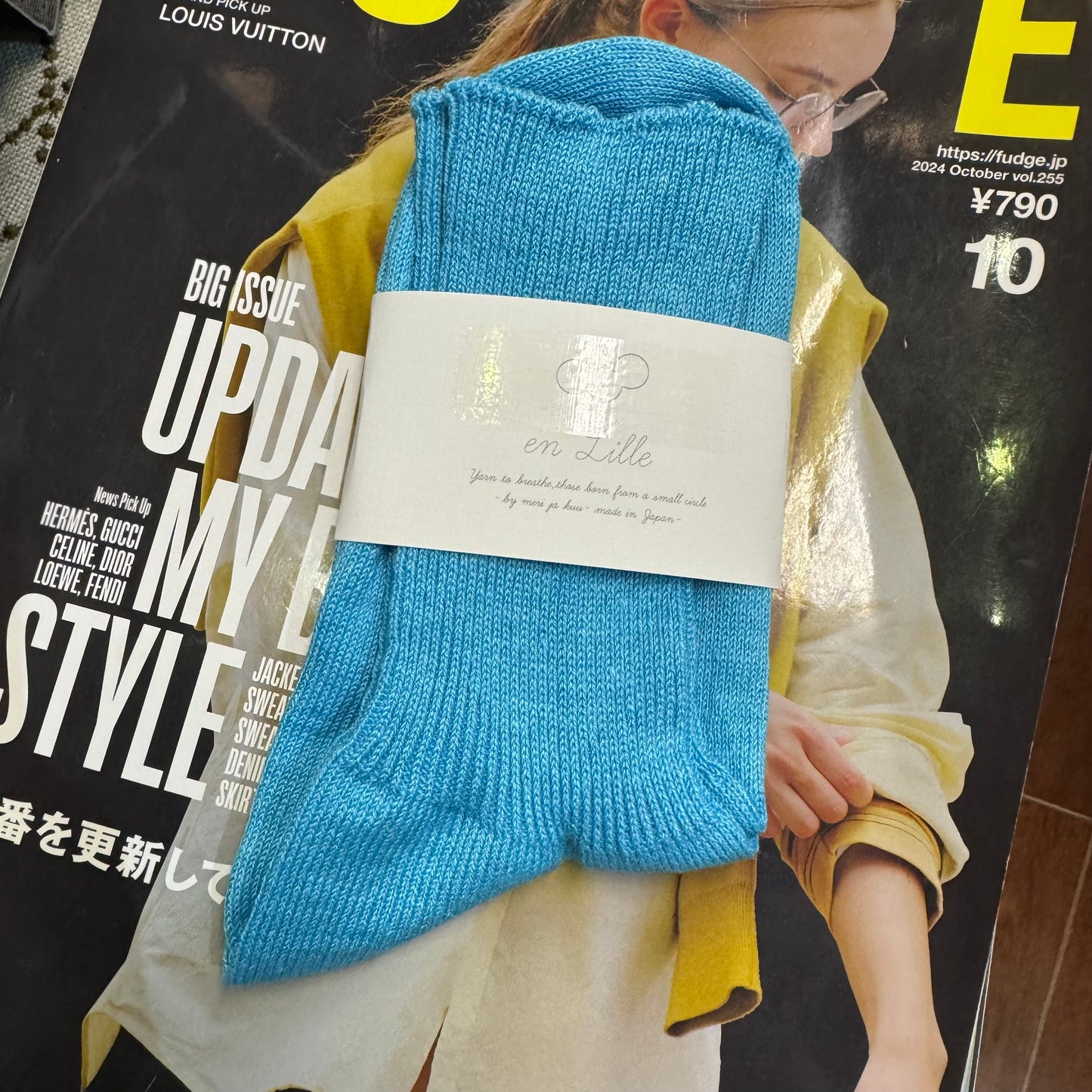 en lille Linen Socks, 3 Colors, made in Japan